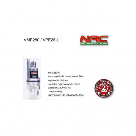 NAC POMPA MEMBRANOWA 280W/VPE28-L .