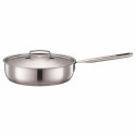 CHEF'S FRYING PAN 26 cm WITH LID ALL STEEL CHEF'S FRYING PAN 26 cm WITH LID ALL STEEL
