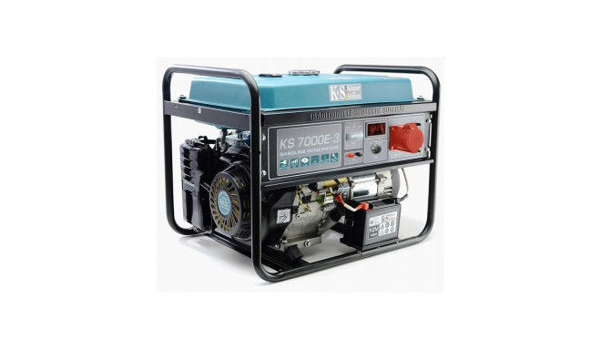 KS GASOLINE GENERATOR KS 7000E-3 230/400V, ELECTRIC START.