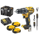 18V cordless screwdriver + angle bit driver DCD791P3A DEWALT