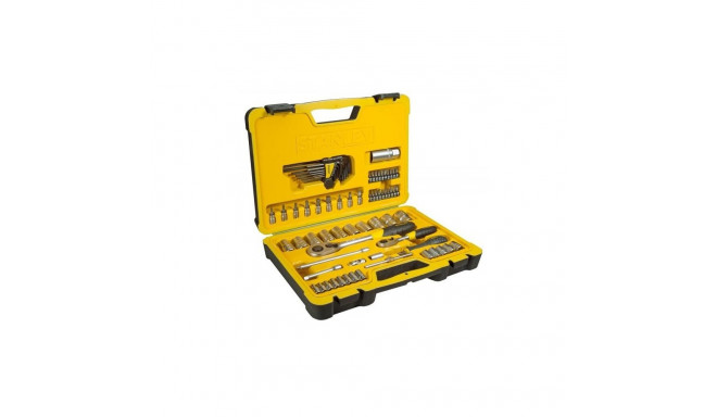 Stanley matt padrunvõtmete komplekt 75 osa 1/4", 1/2"