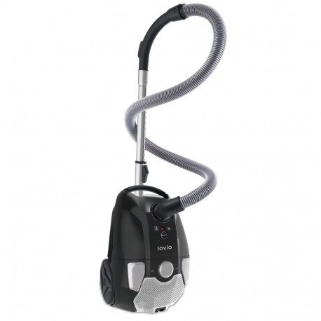 Lovio LVBVC001 VacuuCapsule Bagged Vacuum Cleaner, Black/Silver