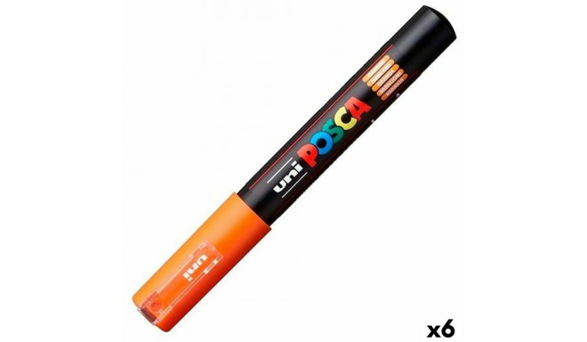 Marker pen/felt-tip pen POSCA PC-1M Orange (6 Units)