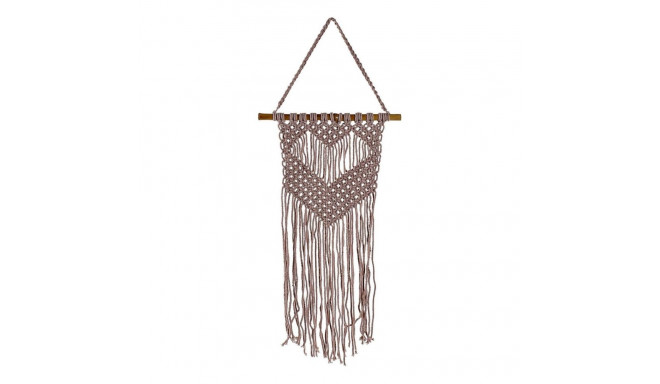 Hanging decoration DKD Home Decor Purple Light brown Bamboo