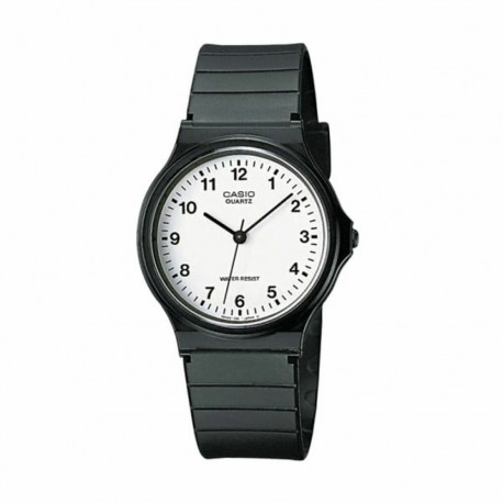 Meeste Kell Casio MQ-24-7BLLEG Valge Must