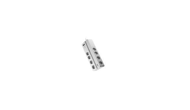 APC PM8-FR surge protector White 8 AC outlet(s) 230 V 2 m