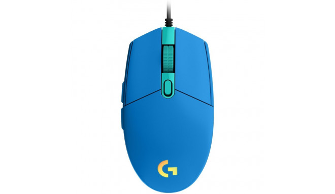 LOGITECH G203 LIGHTSYNC Corded Gaming Mouse - BLUE - USB