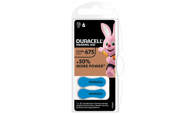 Duracell battery A675 Activair 1,45V/6B