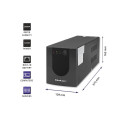 Qoltec 53777 Uninterruptible Power Supply Line Interactive | Monolith | 2000VA | 1200W