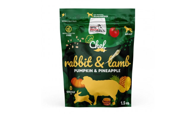 SYTA MICHA Chef Rabbit, lamb with pumpkin and pineapple - dry dog food - 1,5kg