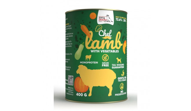 SYTA MICHA Chef Lamb with vegetables - wet dog food - 400g