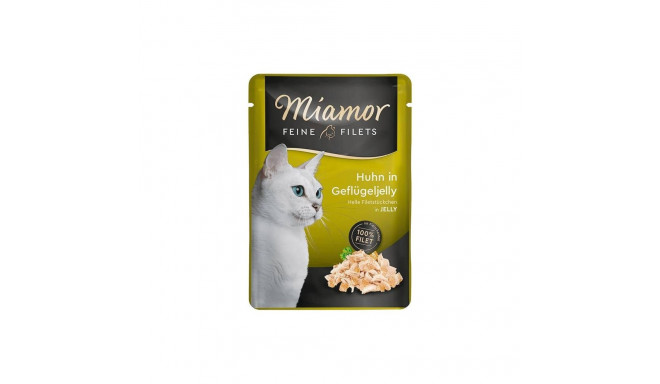MIAMOR Feine Filets Chicken with poultry jelly - wet cat food - 100g