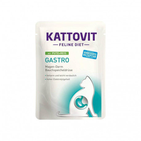 KATTOVIT Feline Diet Gastro Turkey with rice - wet cat food - 85g