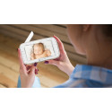 Motorola VM855 CONNECT 5.0” Portable Wi-Fi Video Baby Monitorwith Flexible Crib Mount, White/Gold Mo