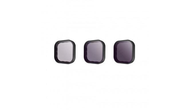 Lens filter set ND 8/16/32 Telesin for GoPro Hero 9 / Hero 10 / Hero 11 / Hero 12 (GP-FLT-902)