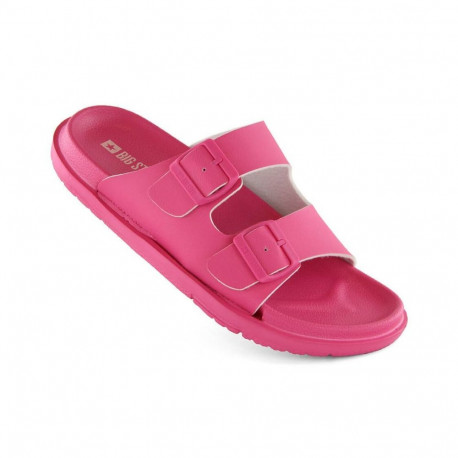Big Star W INT2004E Fuchsia Foam Slides with Buckles (36)