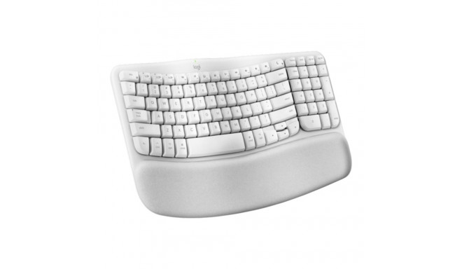 LOGITECH Wave Keys klaviatuur pehme randmega juhtmevaba Bluetooth LE QWERTY helebeež (PAN)