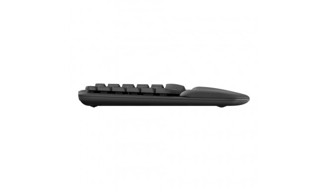 LOGITECH Wave Keys Keyboard with cushioned palm rest wireless Bluetooth LE QWERTY graphite (PAN)