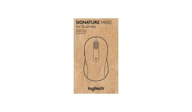 LOGITECH Signature M650 L for Business Mouse right-handed 5 buttons wireless Bluetooth 2.4 GHz Bolt 