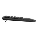 LOGITECH Wave Keys wireless ergonomic keyboard - GRAPHITE - (PAN) - 2.4GHZ/BT - N/A - NORDIC-613 - U