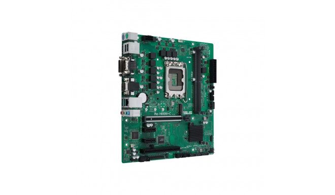 Asus emaplaat Pro H610M-C-CSM LGA1700 2xDDR5 1xHDMI 1xDVI 1xDP 1xPCIe 5.0 x16 4xSATA 1xM.2 4xUSB 3.2 mATX MB