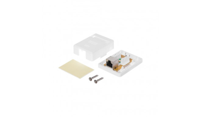 NETRACK 106-12 Netrack complete surface-mounted outlet 1 x RJ45 8p8c FTP cat. 6 LSA