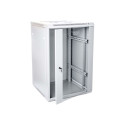 DIGITUS DN-W19 18U/600 DIGITUS Wallmount cabinet 18U, 600x600mm, grey RAL 7035