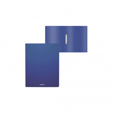 Ring binder ErichKrause® Matt Classic, with 2 rings, 24mm, A4, blue (4 pcs in a bag)