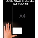 Kleebisetikett AVERY Zweckform 99,1 x 67,7mm 10 lehte ultra vastupidavad (L7914-10)