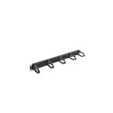 Cable organizer for 19-inch 1U Type B cabinets, AK-1203-B black