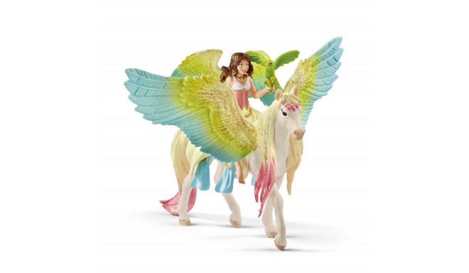 Action Figure Schleich Fairy Surah with glitter Pegasus