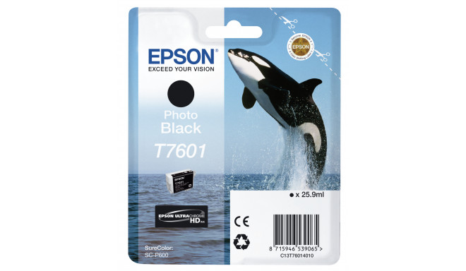 Originaalne Tindikassett Epson T7601 Must