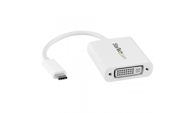 USB C-DVI Adapter Startech CDP2DVIW             Valge