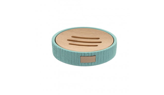 Soap dish DKD Home Decor 11 x 11 x 2,5 cm Cement Green