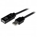 USB-kaabel Startech USB2AAEXT10M         Must