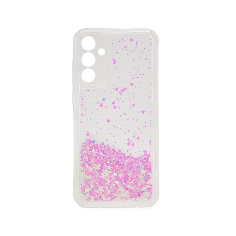 iLike Silicone Water Glitter Back Cover Case Samsung Galaxy A35 5G (A356E)  (A356B) Light Pink - Smartphone cases - Photopoint