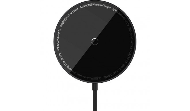 Baseus Simple Mini3 Magnetic Wireless Charger 15W (Black)