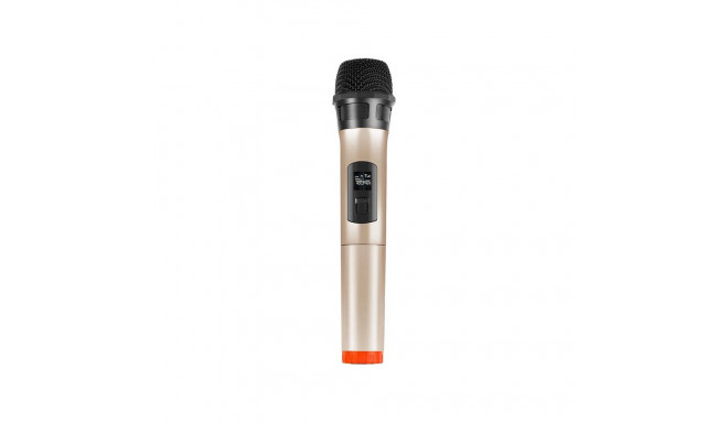 Wireless dynamic microphone UHF PULUZ PU628J 3.5mm (gold)