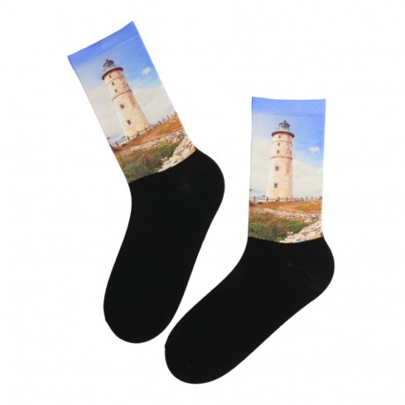 SOKISAHTEL THE LIGHTHOUSE printmustriga sokid