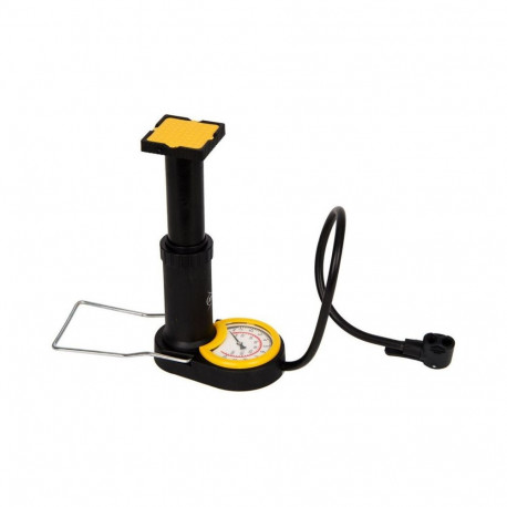 Dunlop bicycle foot pump with pressure gauge 175416
