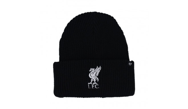 47 Brand hat EPL Liverpool FC Cuff Knit Hat EPL-UPRCT04ACE-BK (One Size)