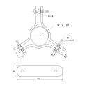 Guy-wires clamp SR-3050E