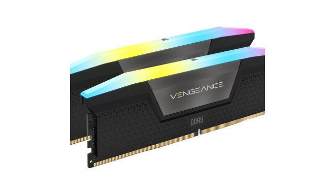 CORSAIR VENGEANCE RGB 32GB 2x16GB DDR5 6000MT/s DIMM Puhverdamata 30-36-36-76 Std PMIC XMP 3.0 Must 