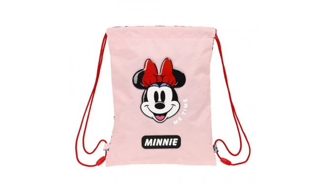 Mugursoma ar lencēm Minnie Mouse Me time Rozā (26 x 34 x 1 cm)