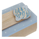 Decorative box DKD Home Decor 8424001735303 Natural Wood MDF Wood 22 x 6 x 9 cm (2 Units)