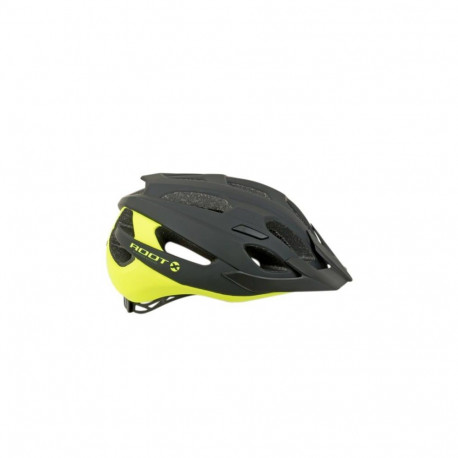 Author Root Inmold X0 Helmet, Black/yellow neon matt, 52-57cm