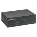 Manhattan 153546 Przełącznik KVM DisplayPort/USB 2x1 4K 60Hz