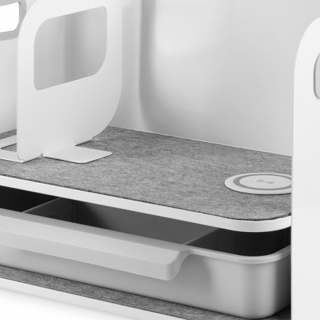 "DIGITUS Schreibtisch Organizer mit Qi-Ladegerät"