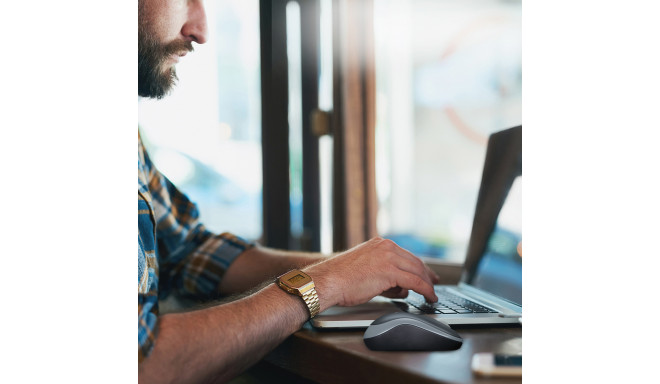 Pelė LOGITECH M185, bevielė, pilka