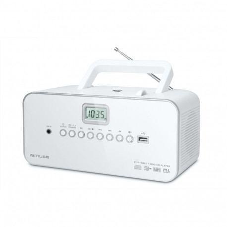 Muse raadio- ja CD/MP3-mängija M-28RDW USB-iga, valge